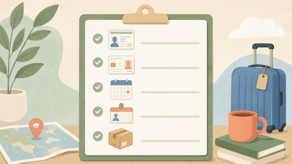 Checklist illustration of Furusato Nozei eligibility points for foreign residents in Japan