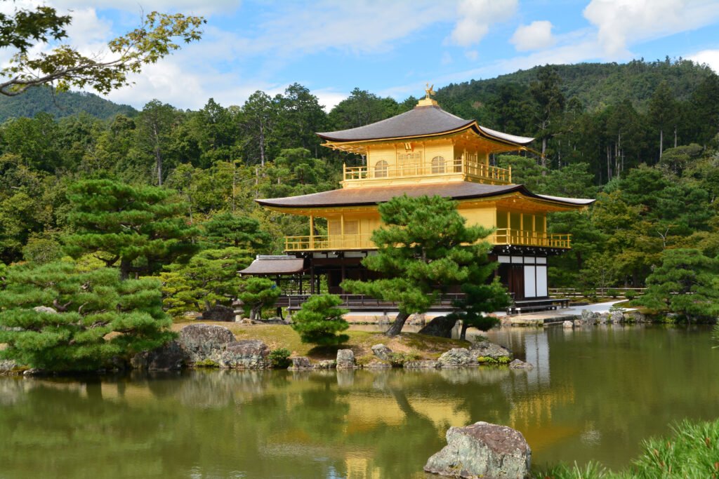 Kinkaku-ji Golden Pavilion temple in Kyoto, Japan