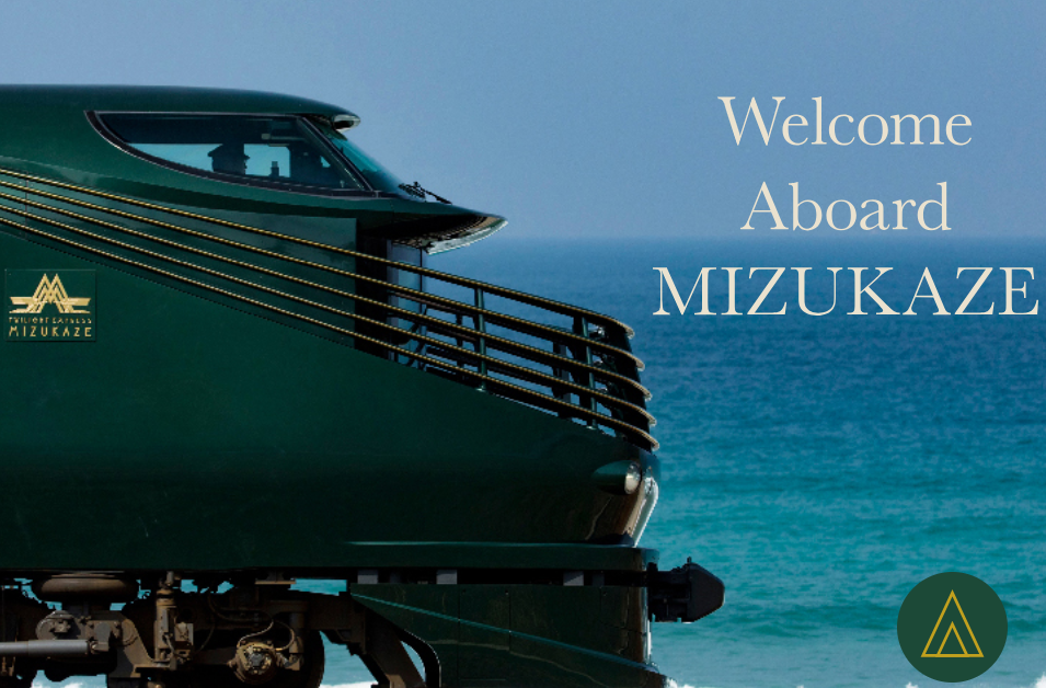 The Twilight Express Mizukaze is a "cruise on rails" through western Japan, tracing the Seto Inland Sea and the Sea of Japan. 